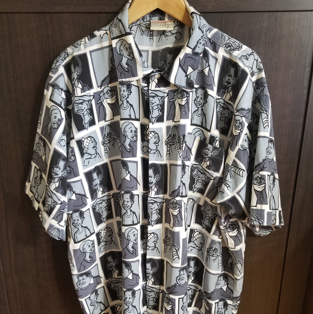 Platinum Fubu button up checkered shirt rare